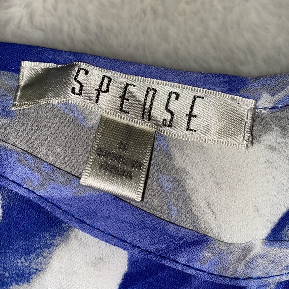 NWOT SPENSE sleeveless Hi-Lo Top Abstract Floral Print Size S 🌷So silky soft! - Picture 3 of 7